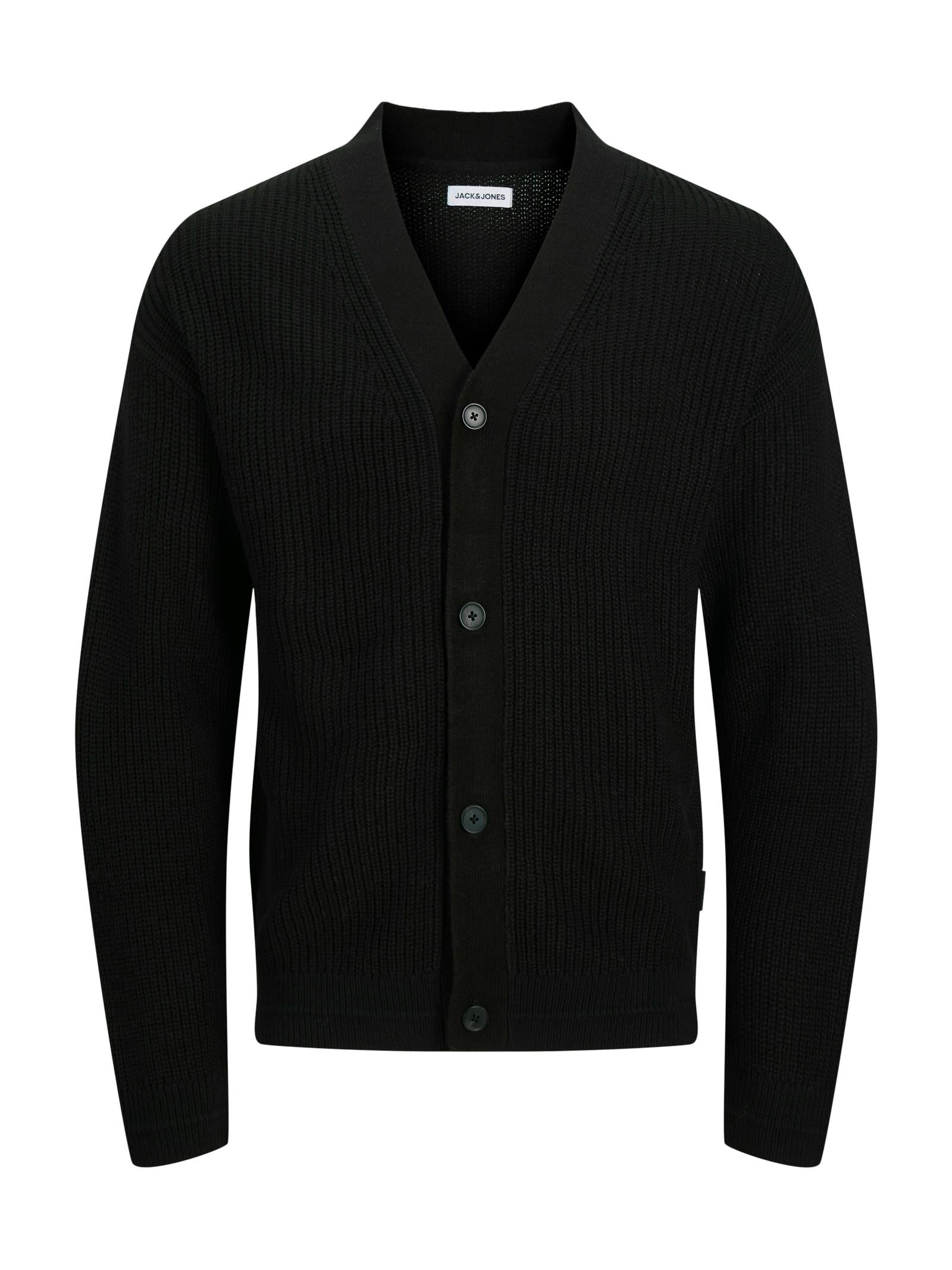 Cardigan in maglia Jack & Jones Connor Nero bottoni 12278960 /Black JACK & JONES 