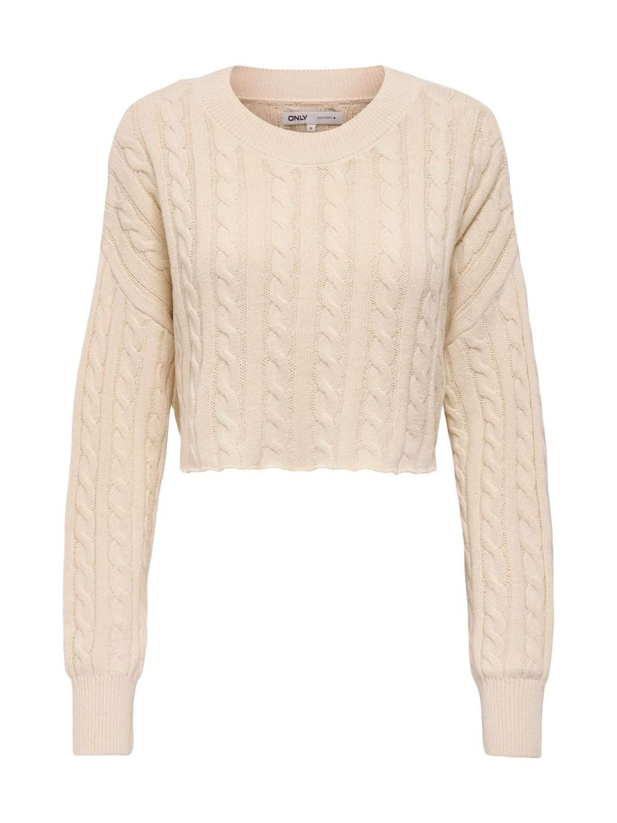 Maglia Only Birtie Panna Cropped 15350742 /Birch ONLY 