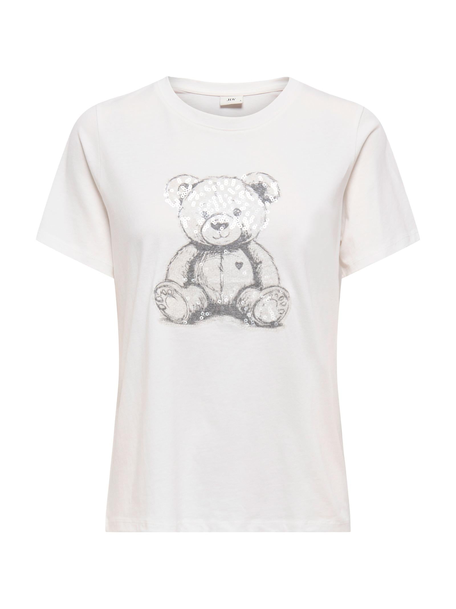 T-shirt JDY Bibbi Bianco con stampa