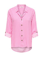 Camicia JDY Rosa bianco Laurel maniche 3/4 15329311 /Pink White JDY 
