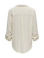 Camicia Only Beige Yasmin misto lino 15349102 /Moonbeam ONLY 