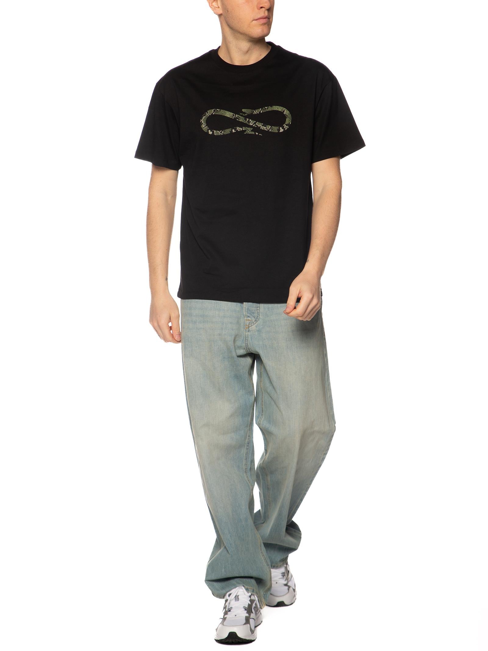T-shirt Propaganda Nero Logo python TS635 NERO PROPAGANDA 