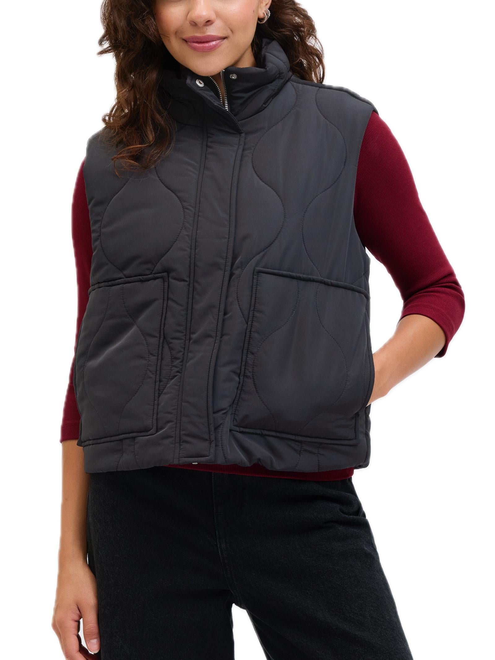 Gilet JJXX Serena Nero con colletto 12278852 /Black JJXX 