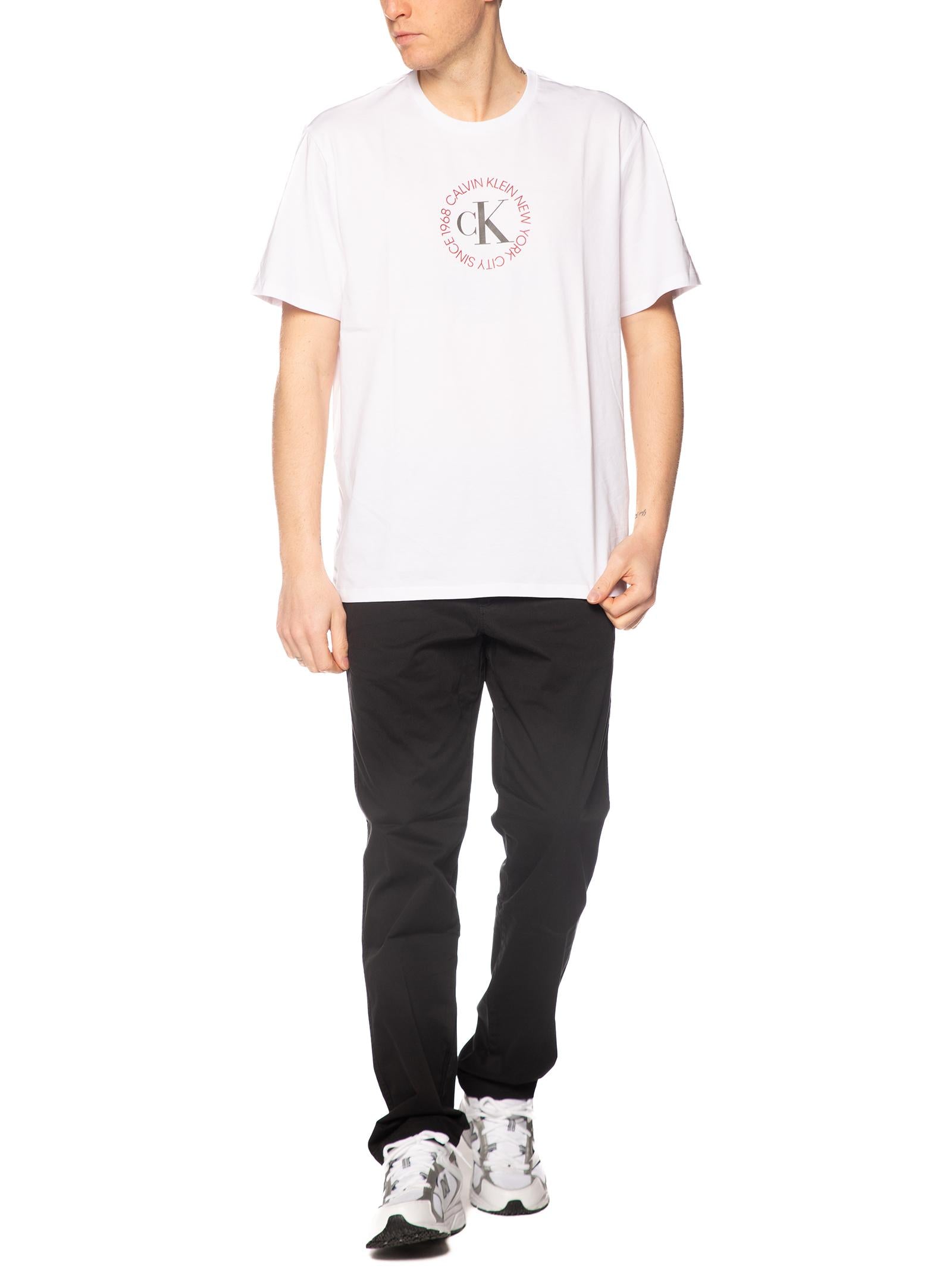 T-shirt Calvin Klein Jeans Bianco Graphic LV14RE816G YAA CALVIN KLEIN 