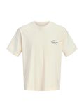 T-shirt Jack & Jones Crema Ebro relaxed 12282898 /Antique White JACK & JONES 