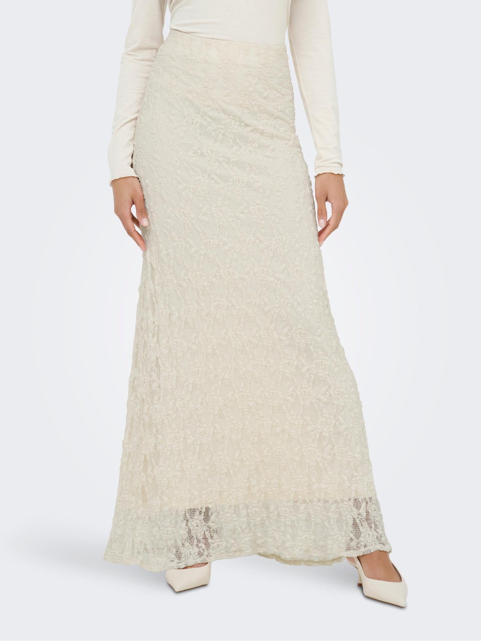 Gonna Only Albina Panna con pizzo 15372797 /Birch ONLY 
