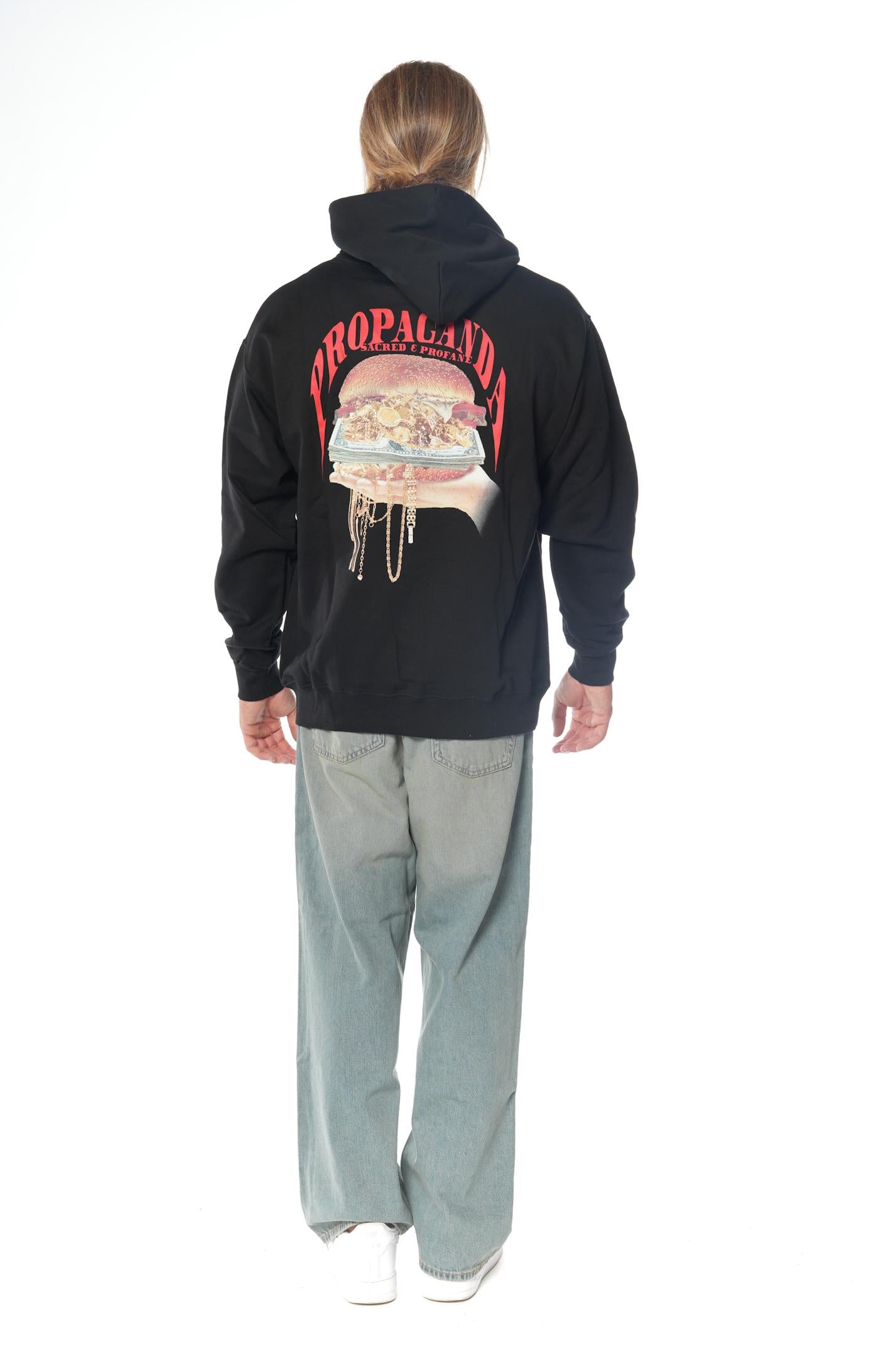 Felpa Propaganda Juicy Nero FE612 NERO PROPAGANDA 