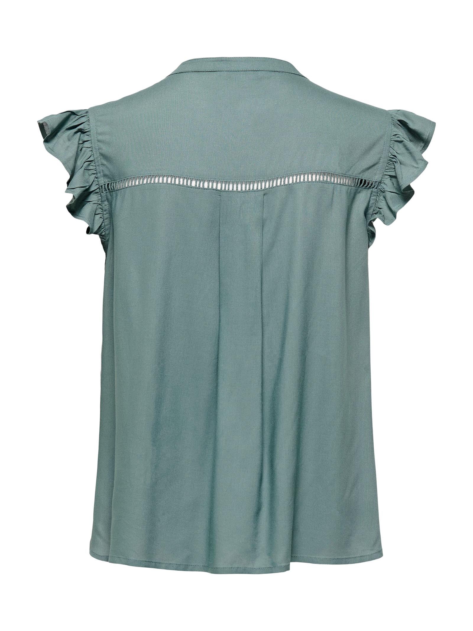 Camicia Only Rosella Verde manica corta 15345828 /Balsam Green ONLY 