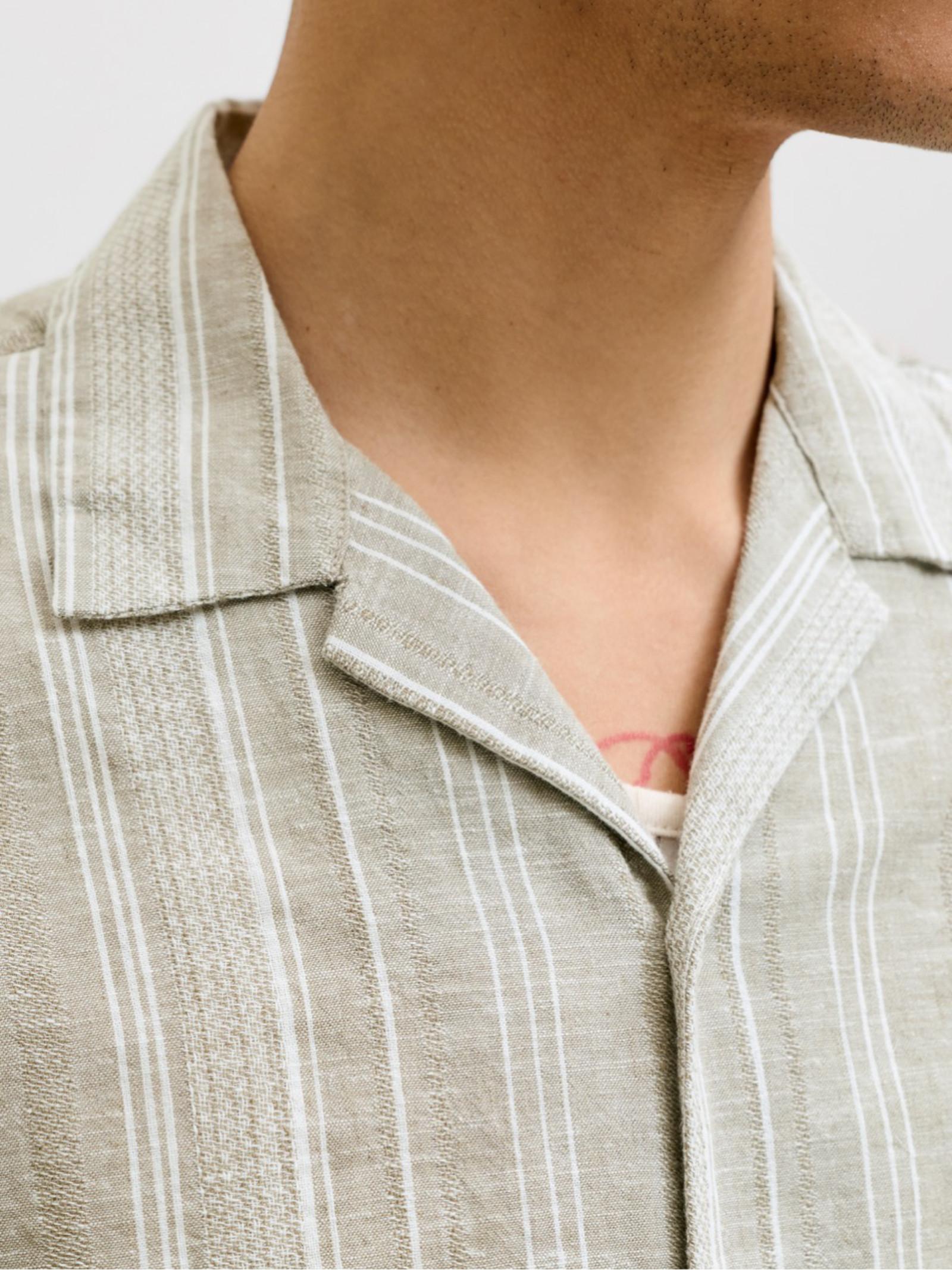 Camicia Jack & Jones Verde salvia Summer Lino 12291964 /Mermaid JACK & JONES 