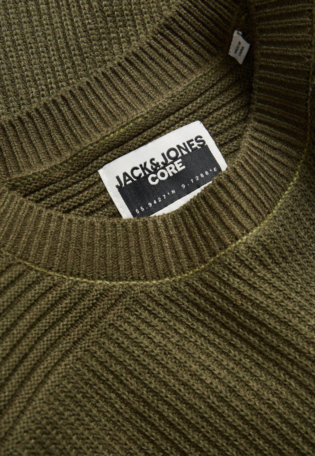 Maglia Jack & Jones Verde girocollo