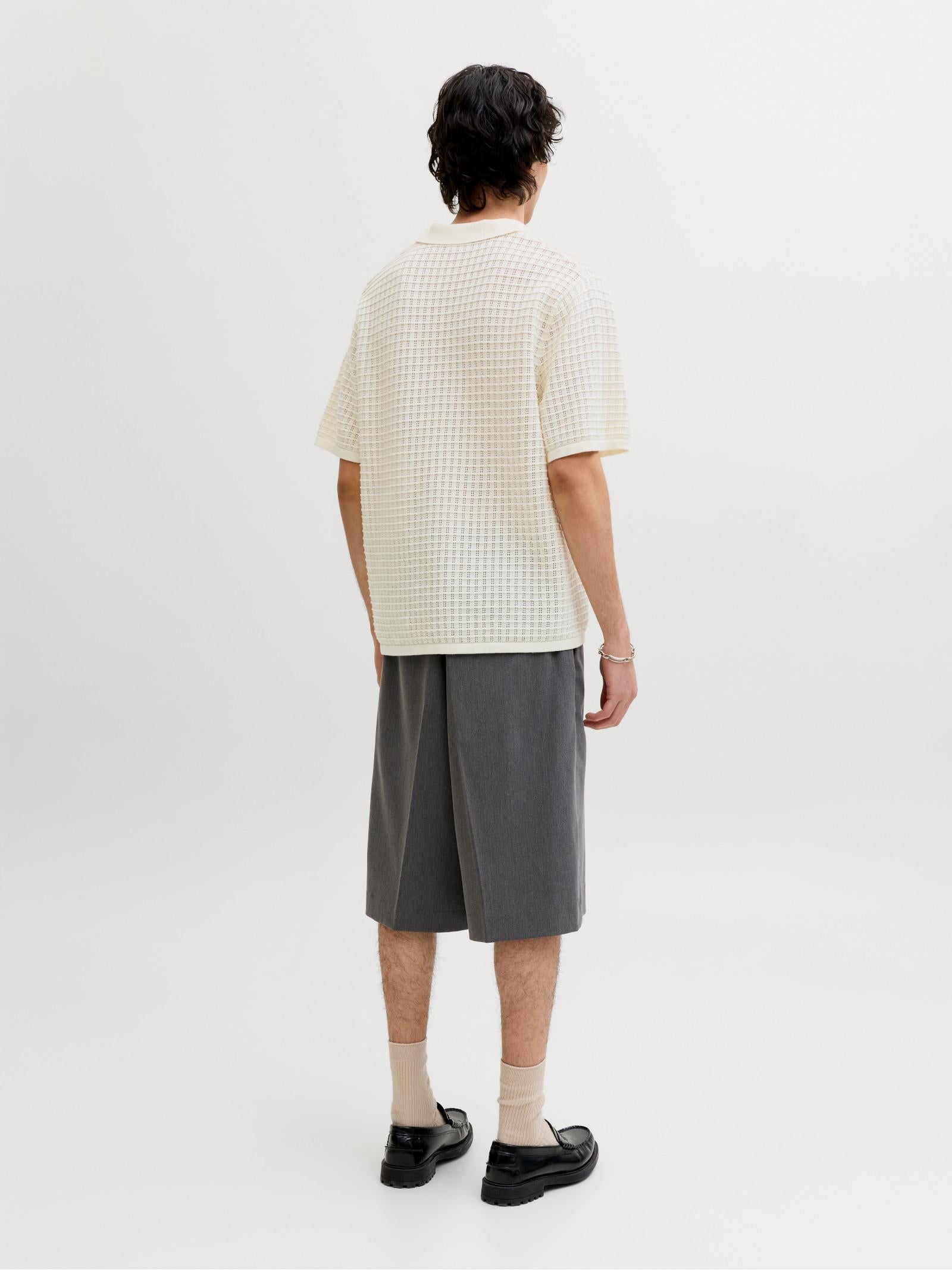 Polo Jack & Jones Panna Tucket collo aperto 12291422 /Sea Salt JACK & JONES 