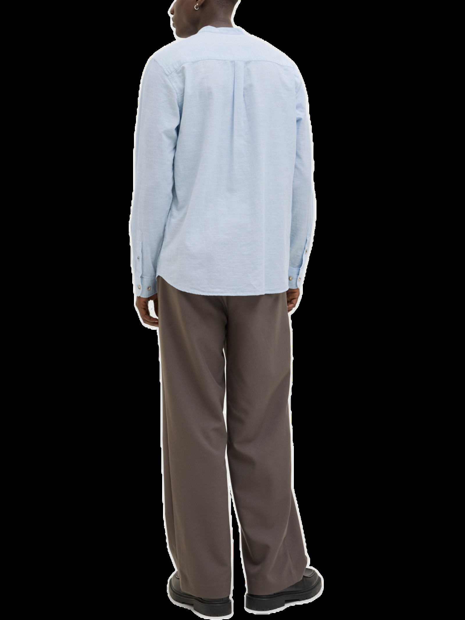 Camicia Jack & Jones Celeste Summer coreana lino 12269319 /Chambray Blue JACK & JONES 