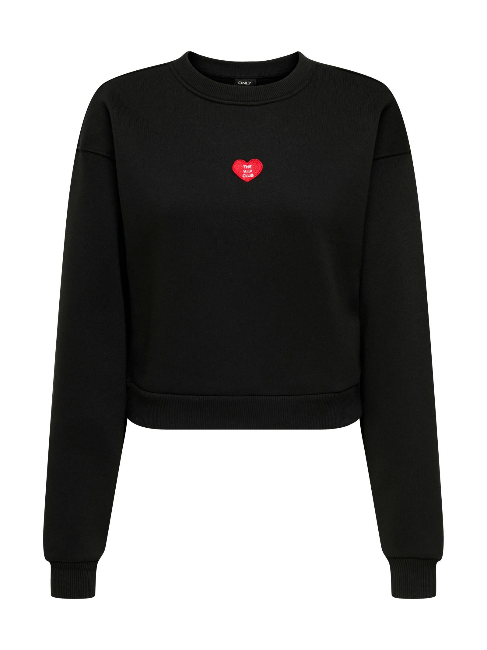 Felpa Only Evisa Nero con ricamo 15358296 /Black ONLY 