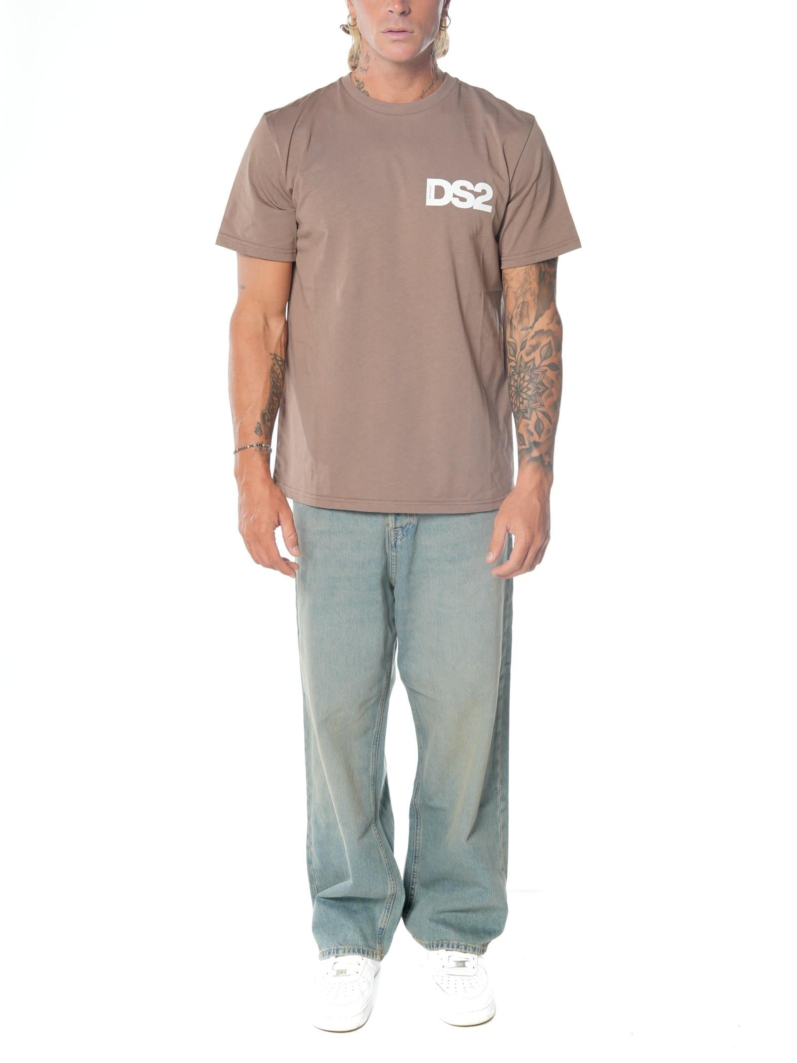 T-shirt DS2 Nocciola basic FW25225 NOCCIOLA DS2 