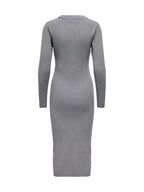 Abito Jacqueline De Yong Prime grigio lungo 15350886 /Medium Grey Melange JDY 