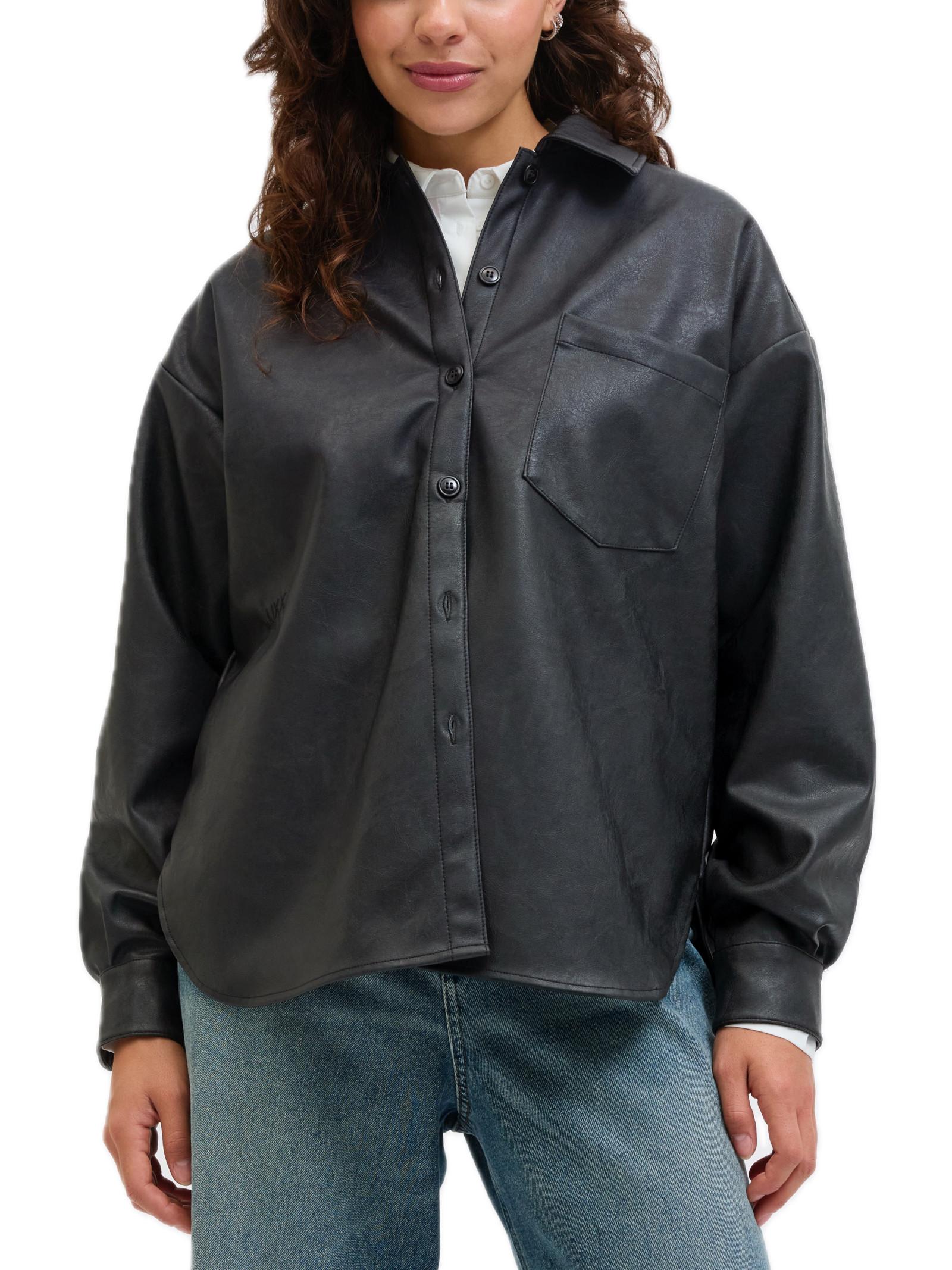 Camicia JJXX Sif Nero in ecopelle 12278941 /Black JJXX 