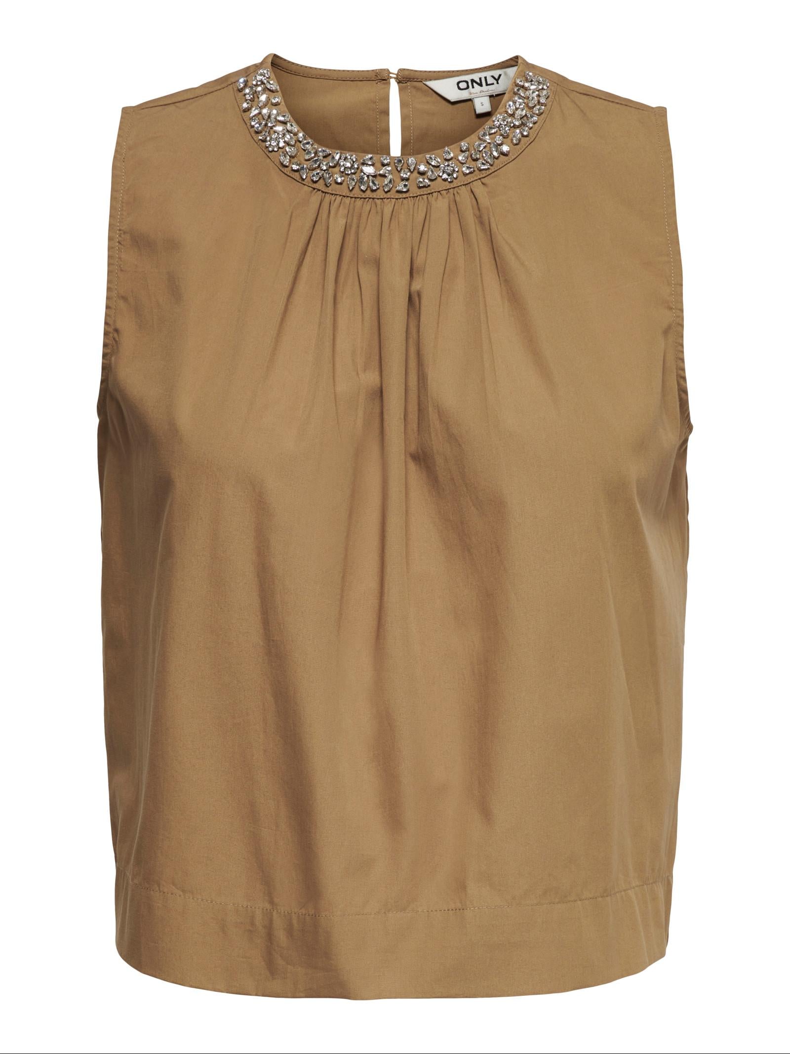 Top Only Nocciola Rayi smanicato 15371623 /Toasted Coconut ONLY 