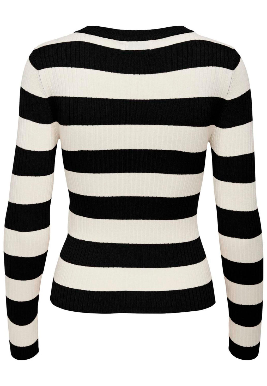 Maglia Jacqueline De Yong Plum Nero righe 15277223 /Black JDY 
