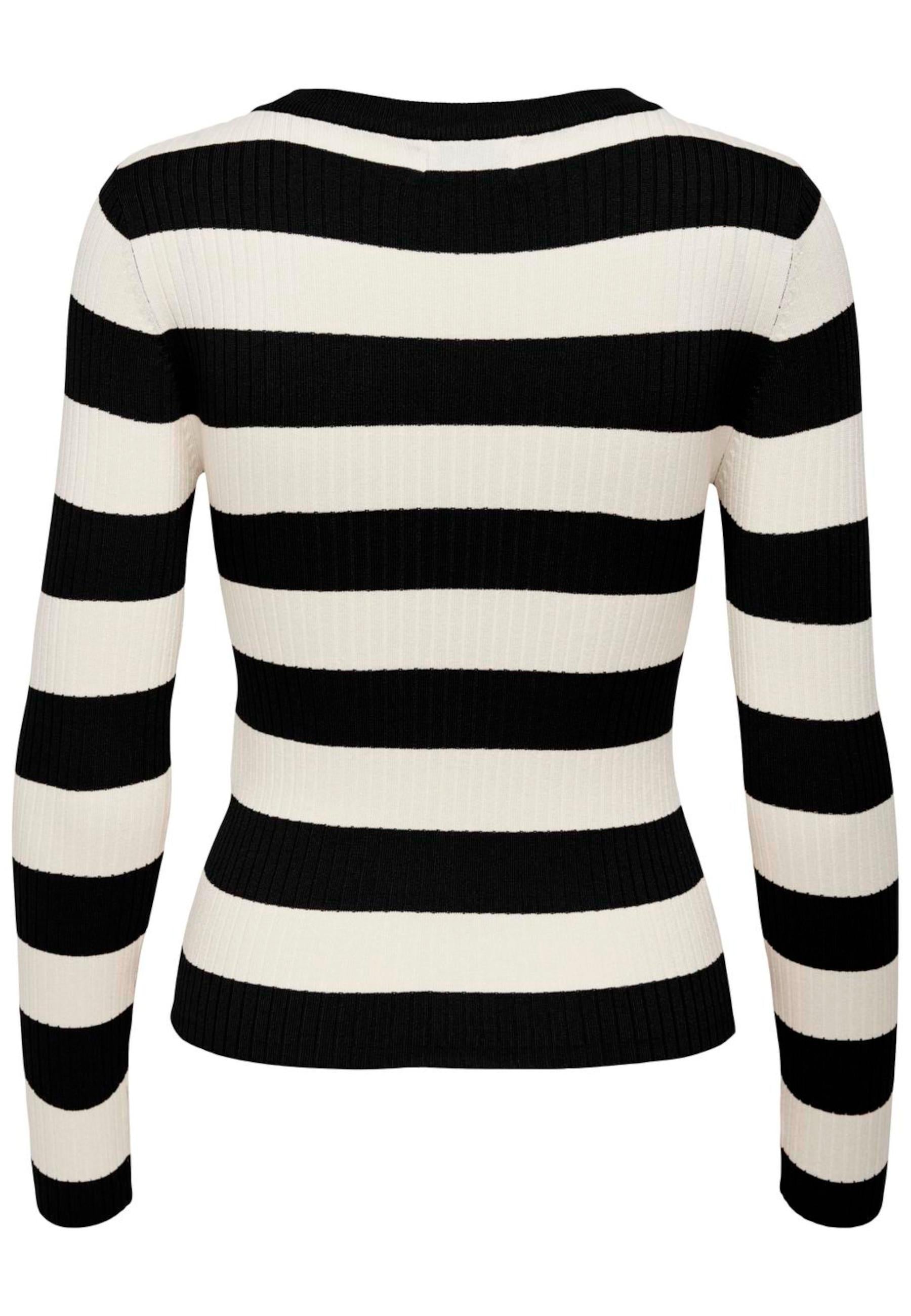 Maglia Jacqueline De Yong Plum Nero righe 15277223 /Black JDY 