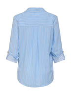 Camicia Only Yasmin Celeste con scollo a V 15281677 SERENITY SILVA ONLY 