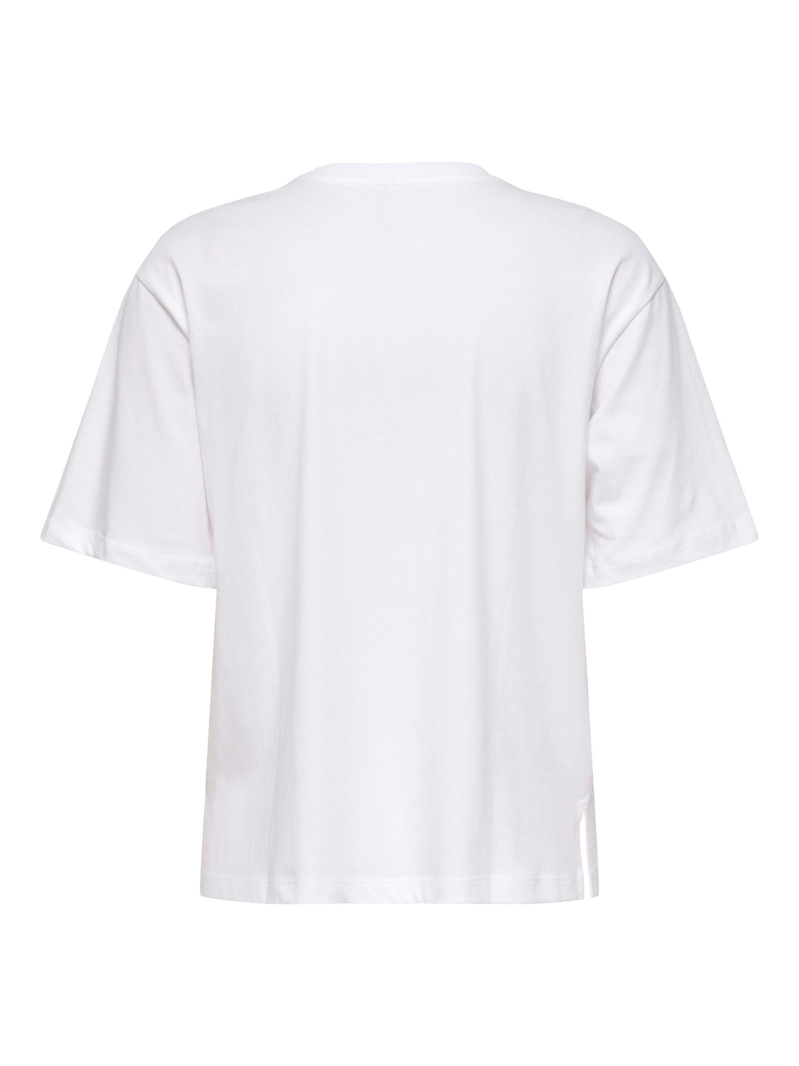 T-shirt Only Bianco Susan stampa 15372179 /Pulse Bright White ONLY 
