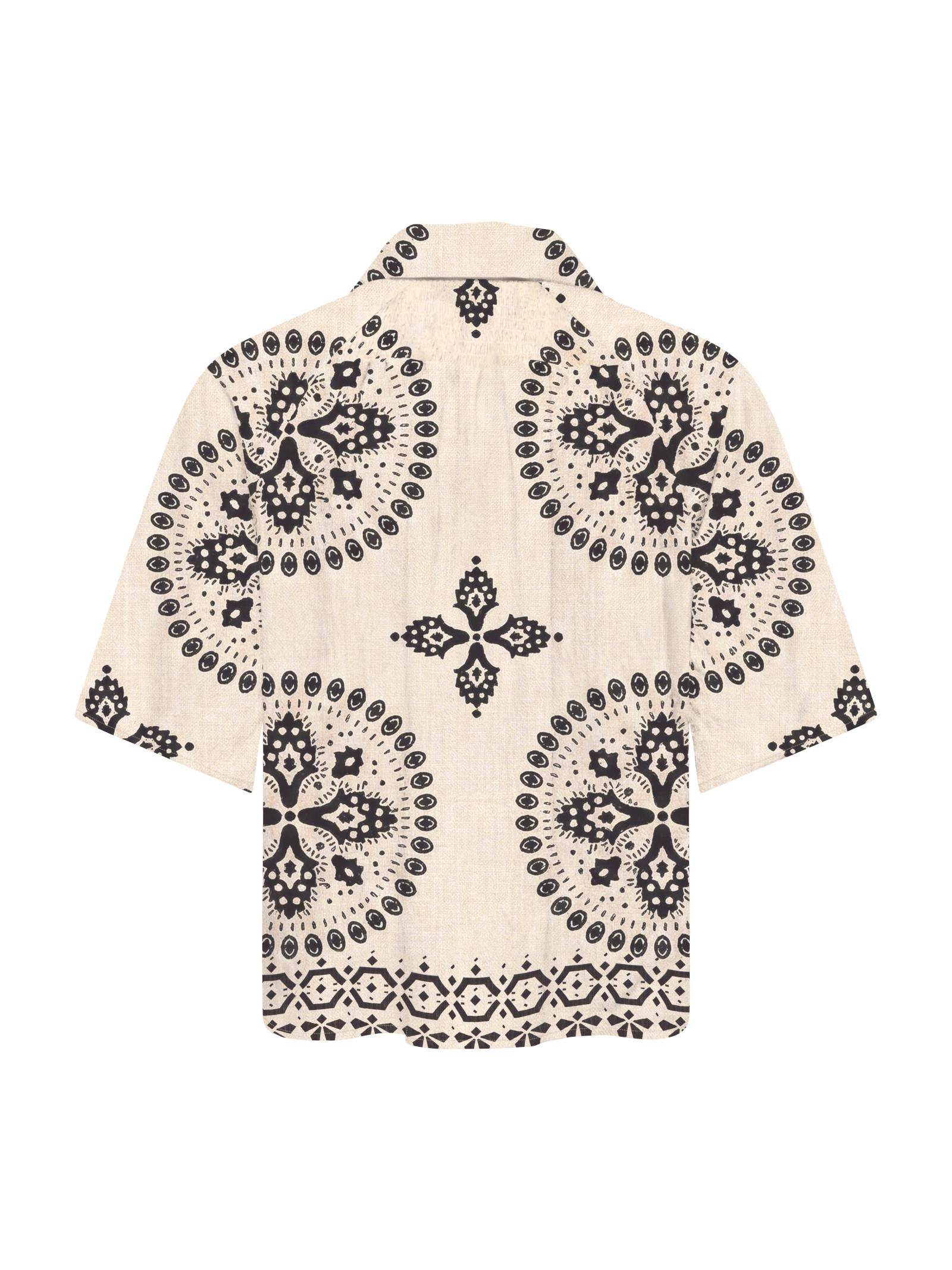 Camicia Only Panna Nero Izzy fantasia 15373618 /Black Cloud Dancer ONLY 