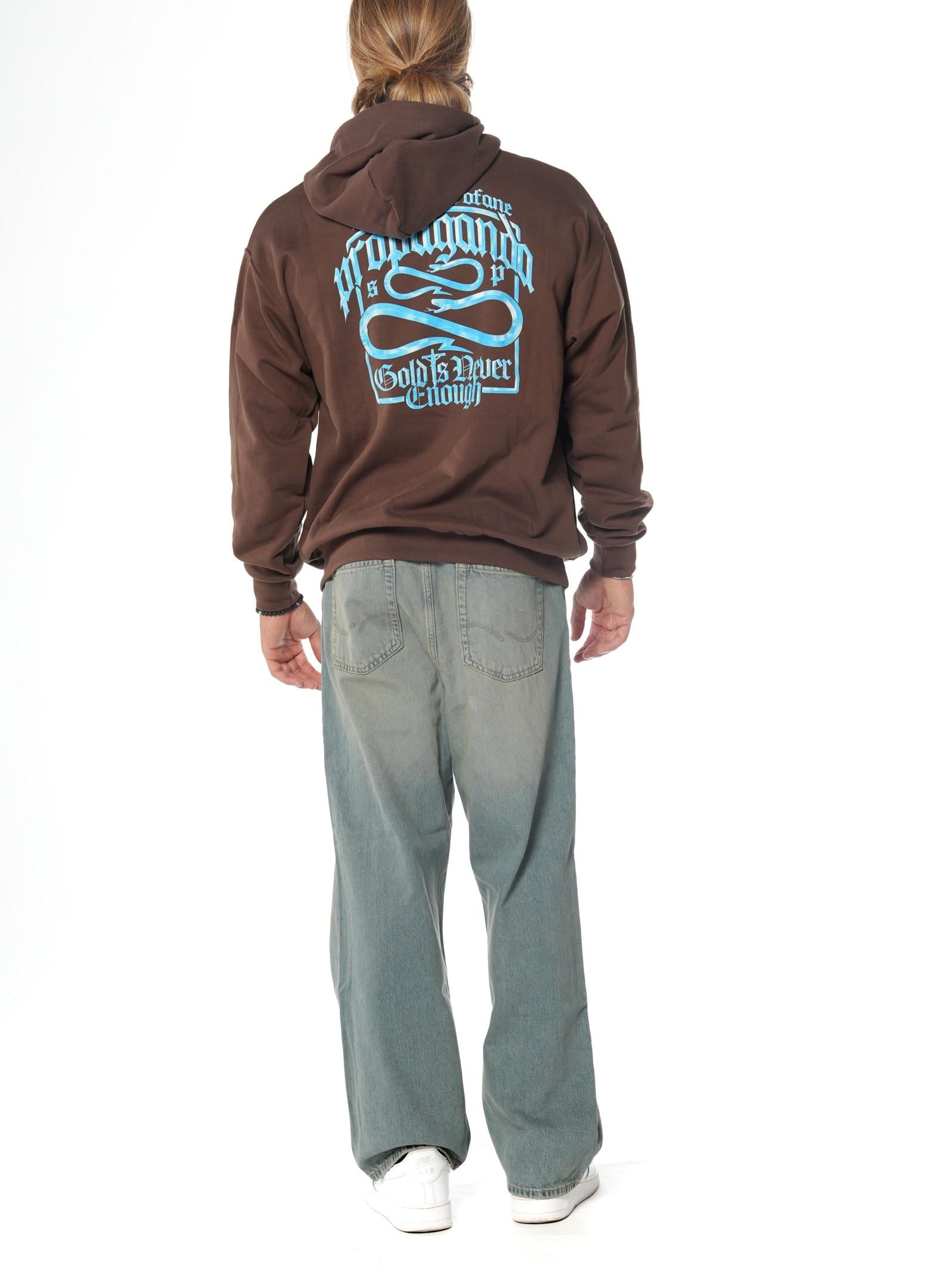 Felpa Propaganda Label Gold Marrone FE450 MARRONE PROPAGANDA 