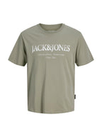 T-shirt Jack & Jones Devin Verde con stampa 12290173 /Vetiver JACK & JONES 