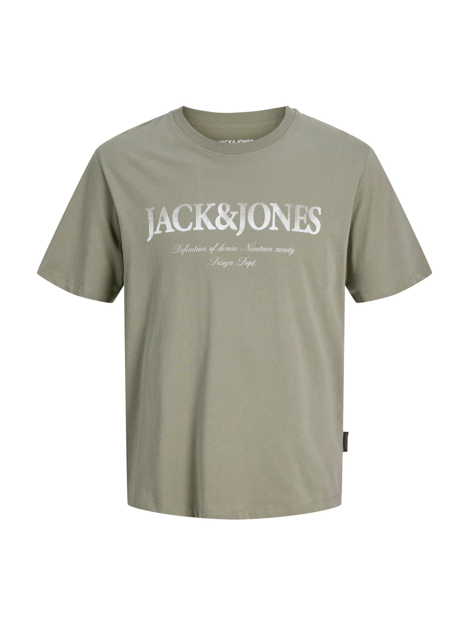 T-shirt Jack & Jones Devin Verde con stampa 12290173 /Vetiver JACK & JONES 