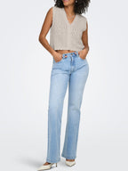 Cardigan Only Beige Irina scollo a V 15363681 /Pumice Stone ONLY 