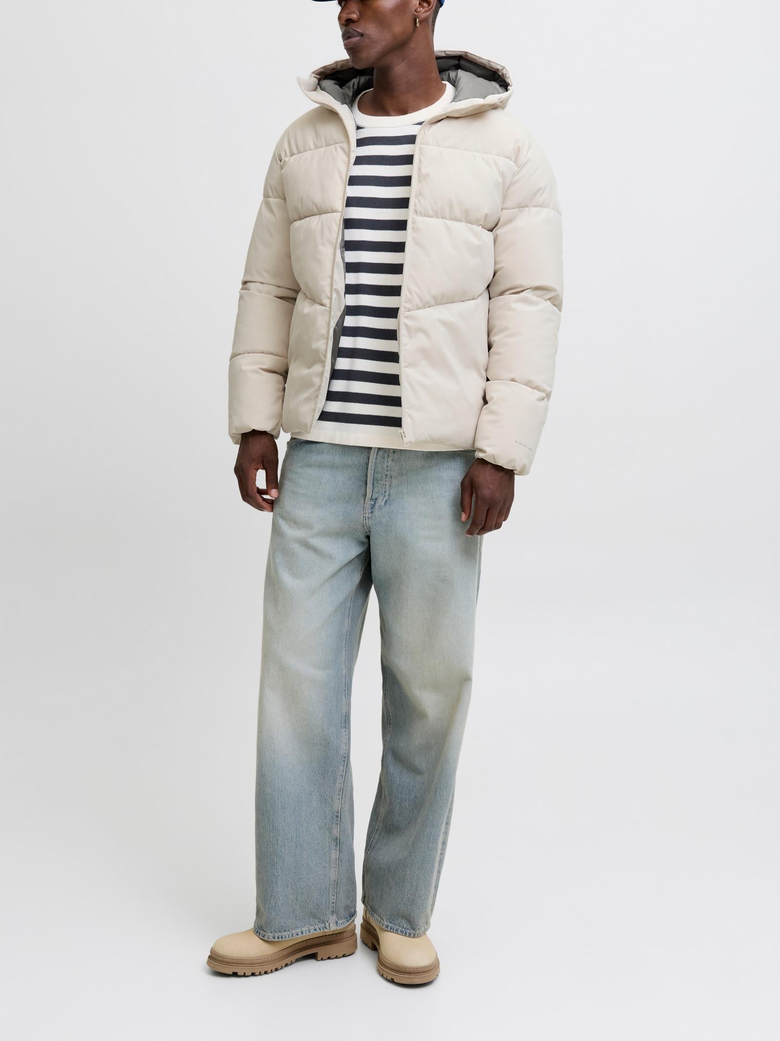 Piumino Jack & Jones Global Panna con cappuccio 12283517 /MOONBEAN JACK & JONES 