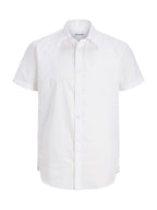 Camicia Jack & Jones Bianco Joe manica corta 12195062 /White JACK & JONES 