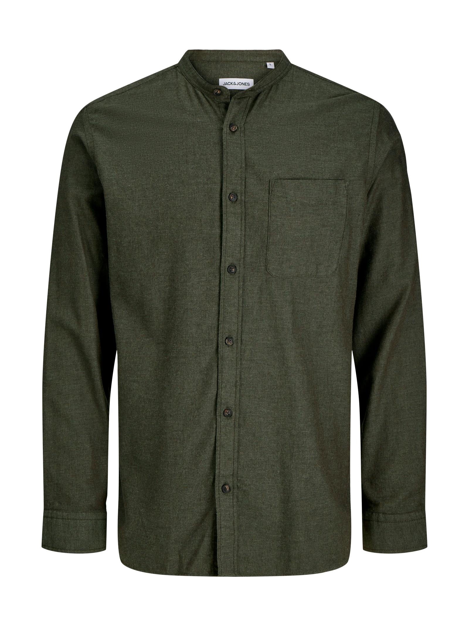 Camicia Jack & Jones Band Verde manica lunga 12278418 /Rosin JACK & JONES 