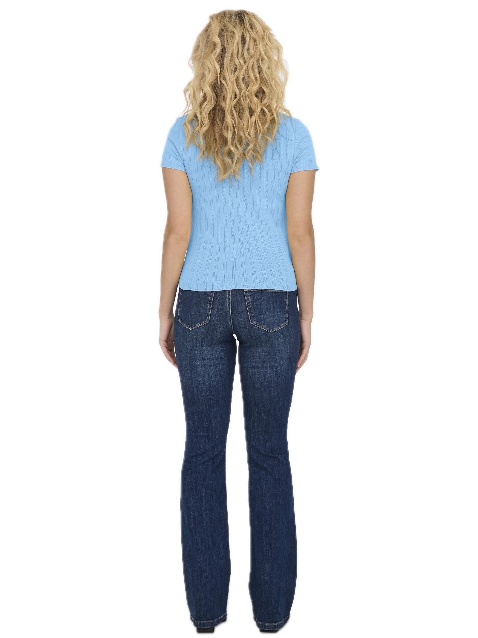 T-shirt Only Carlotta Celeste con volant 15256154 /Open Air ONLY 