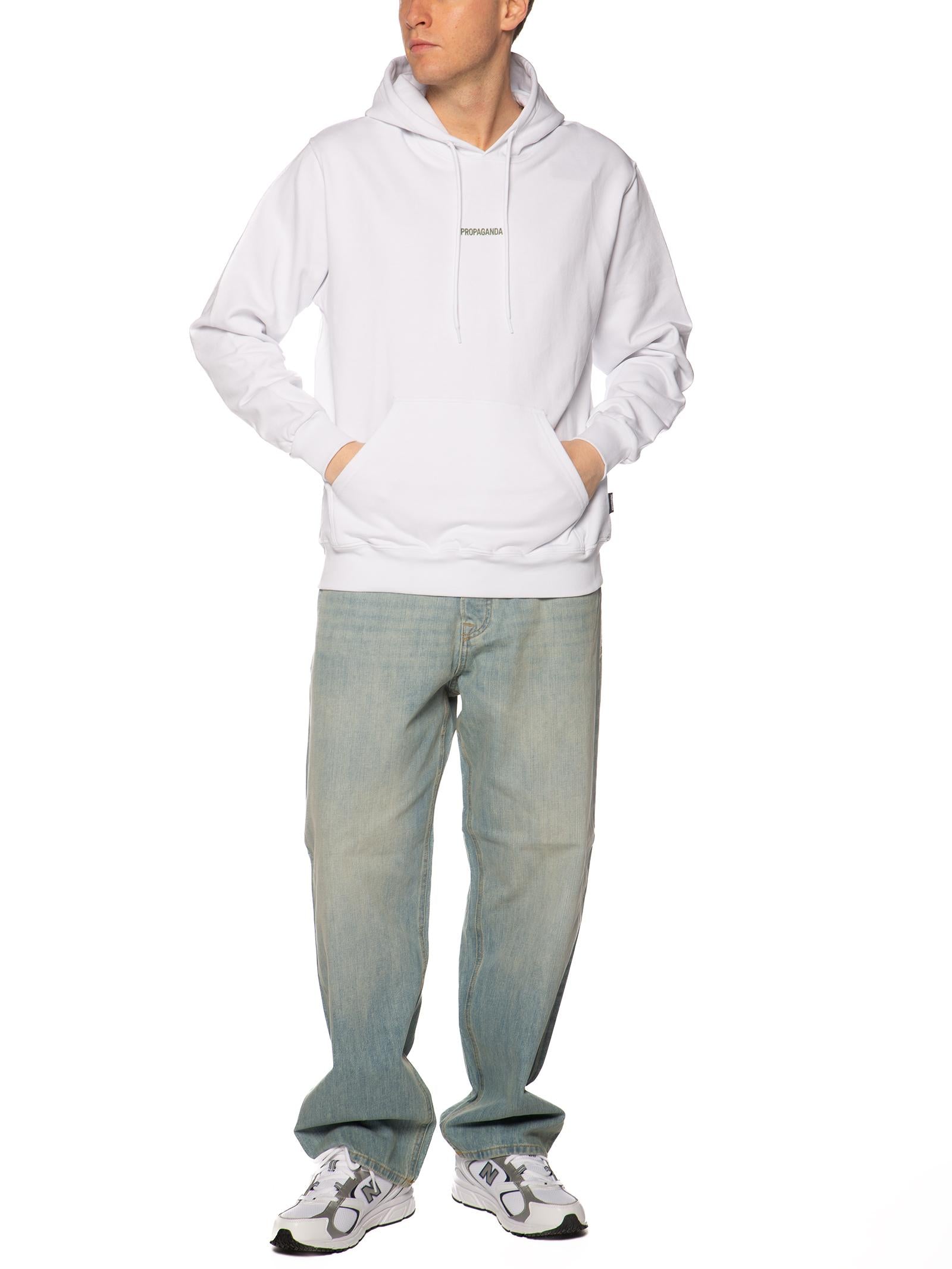 Felpa Propaganda Bianco Ribs Python FE555 BIANCO PROPAGANDA 