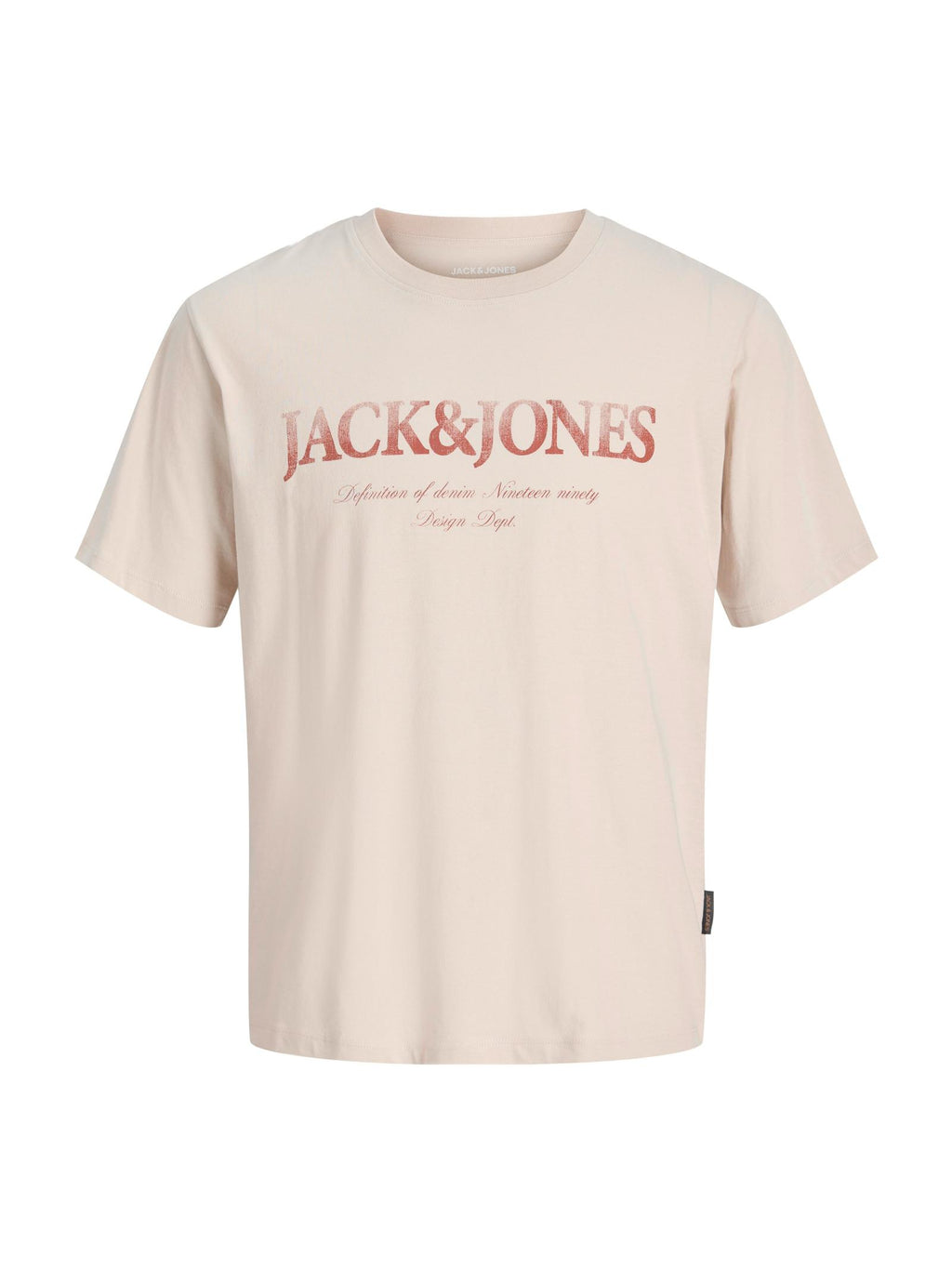 T-shirt Jack & Jones Devin Beige con stampa 12290173 /Moonbeam JACK & JONES 