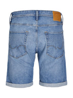 Bermuda Jack & Jones Rick Blue Denim strappi 12269612 /Blue Denim JACK & JONES 