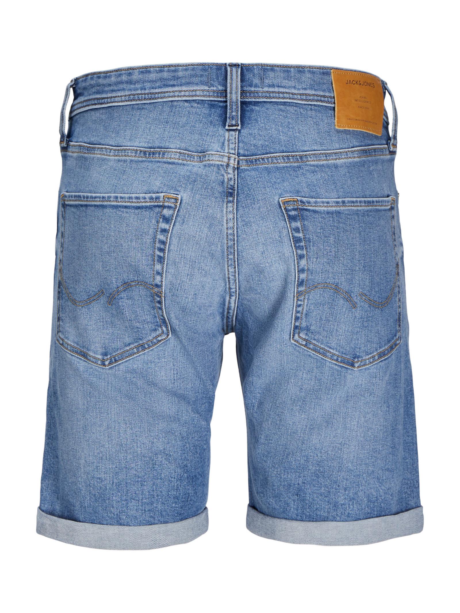 Bermuda Jack & Jones Rick Blue Denim strappi 12269612 /Blue Denim JACK & JONES 