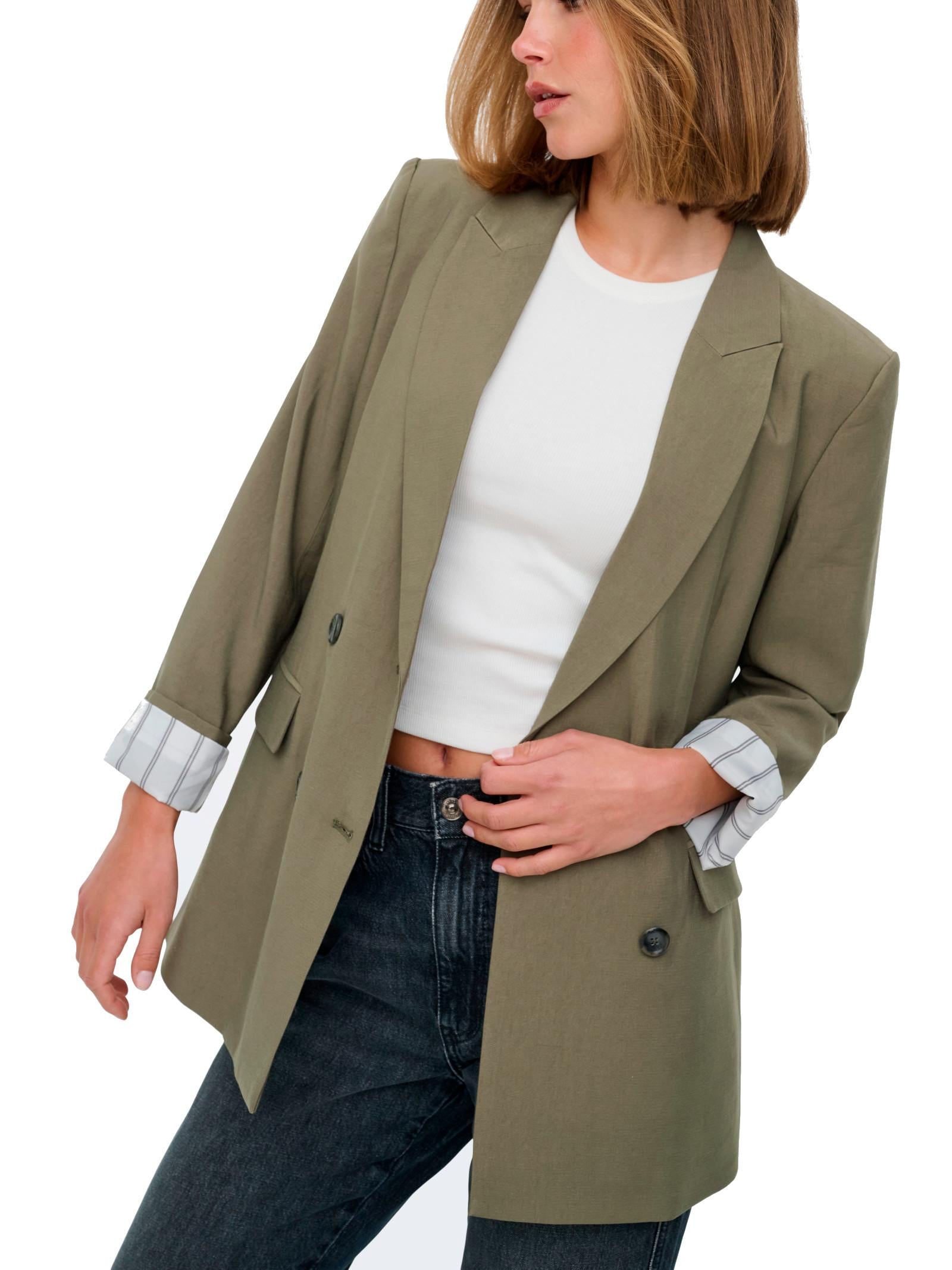 Blazer Only Verde Tila Regular fit 15367394 /Stone Gray ONLY 