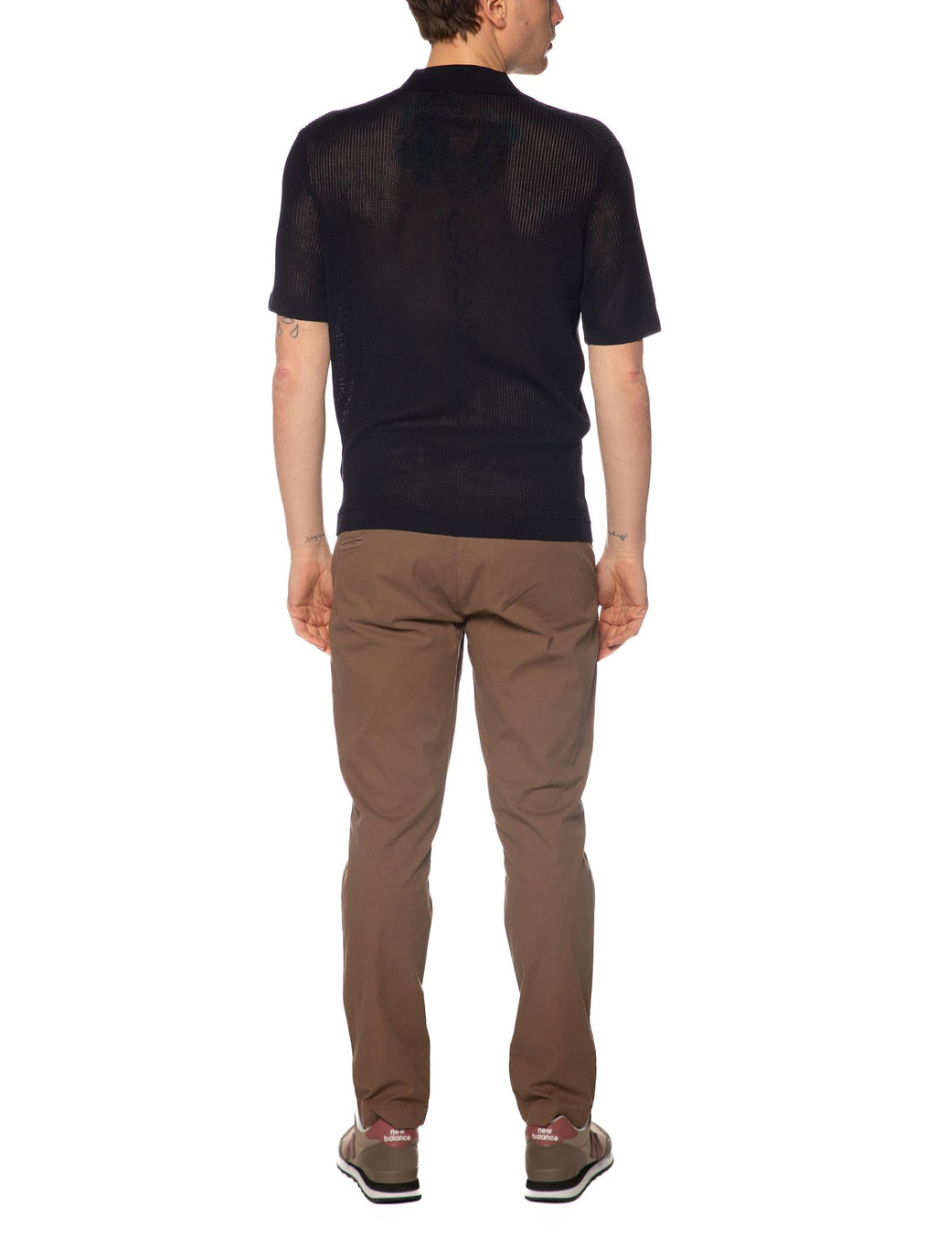 Polo Seinse Blu in maglia collo aperto ME3203 BLU SEINSE 