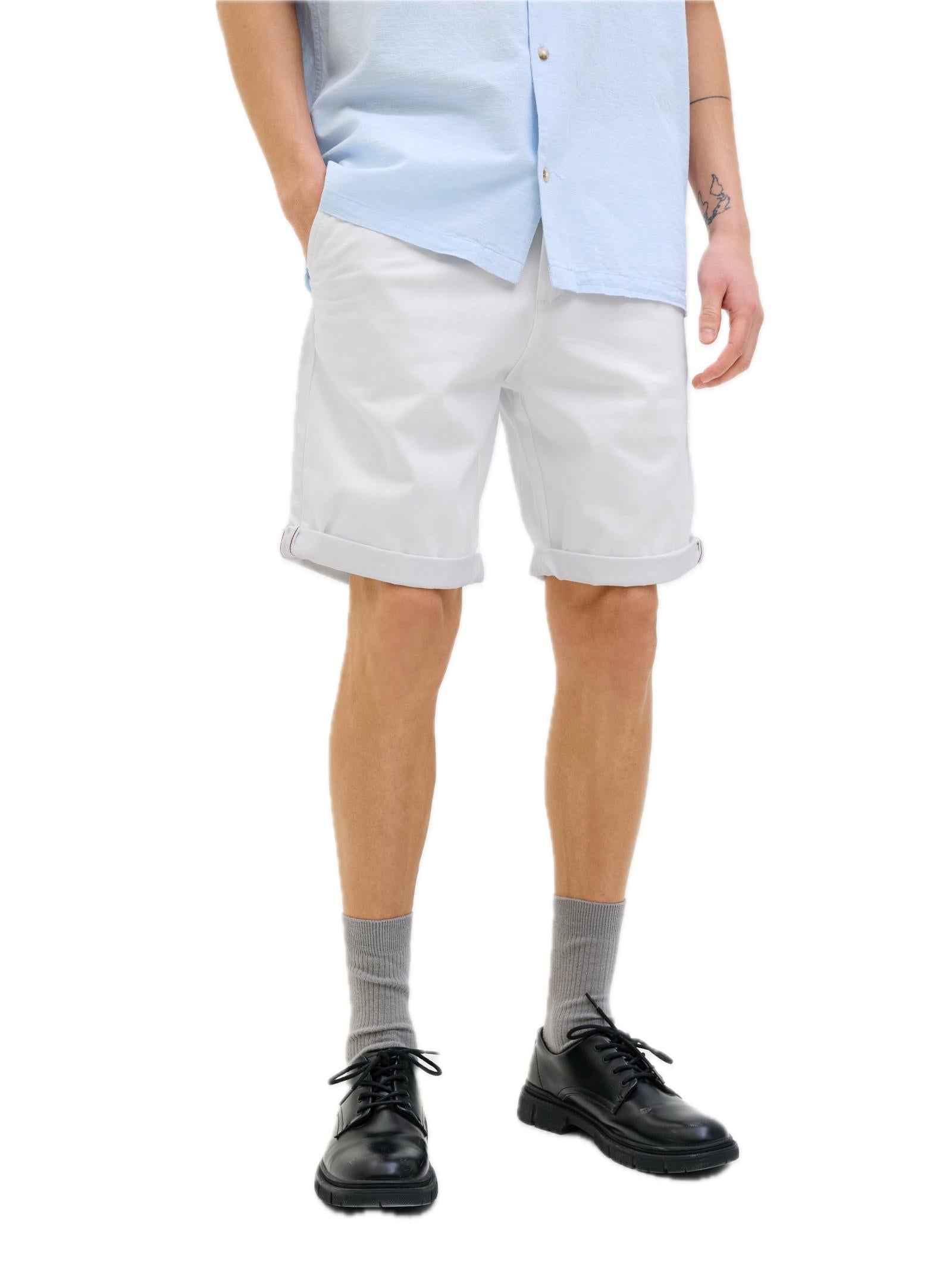 Bermuda Jack & Jones Bowi Bianco chino regular fit 12165604 /White JACK & JONES 