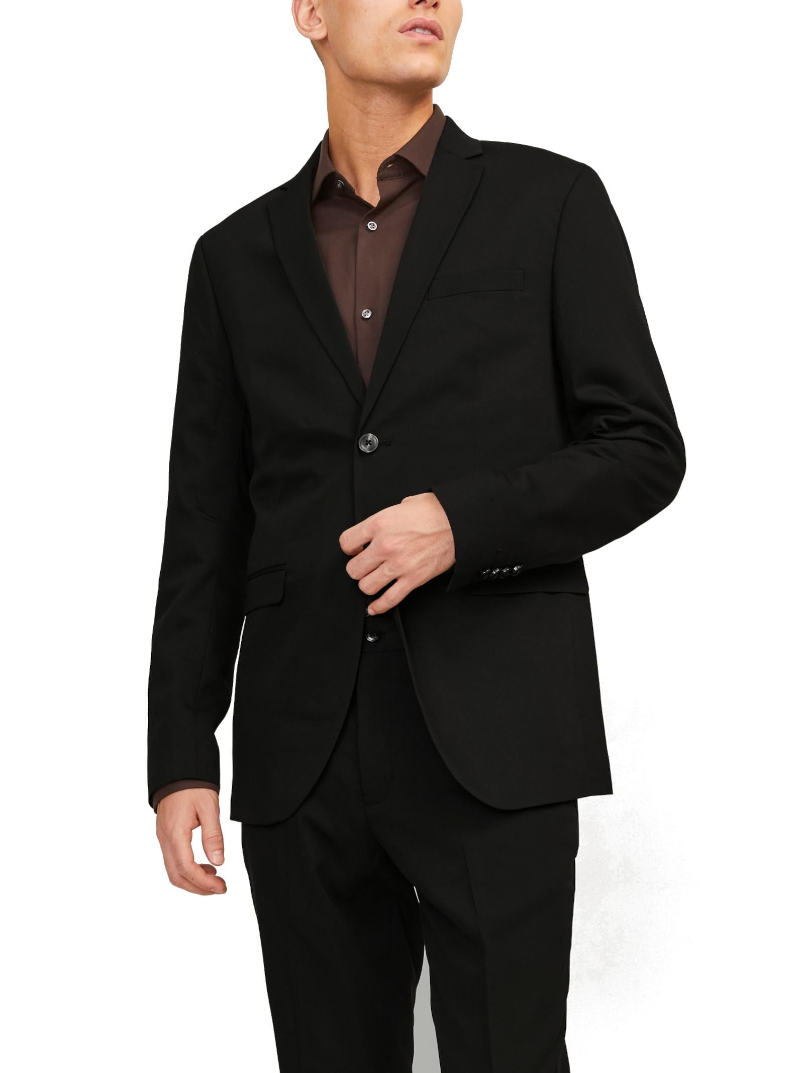 Giacca Jack & Jones Franco Nero monopetto 12199891 /BLACK JACK & JONES 