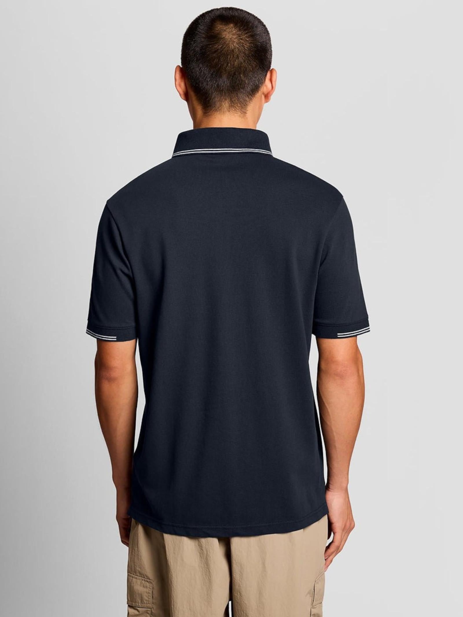 Polo Lyle & Scott Blu colletto riga SP2402V DARK NAVY LYLE & SCOTT 