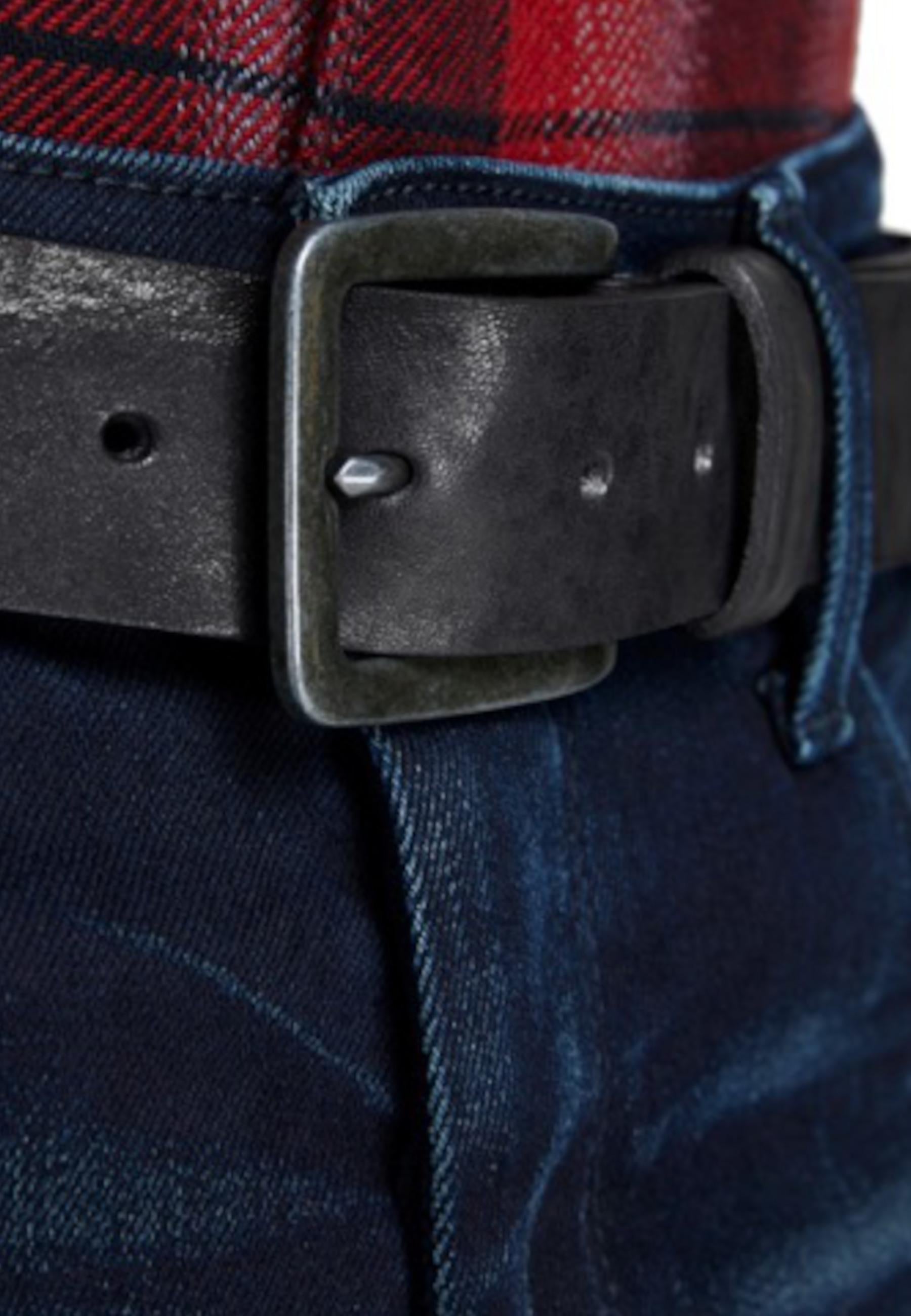 Cintura Jack & Jones Nera Victor in pelle<BR/> 12152757 /Black JACK & JONES 