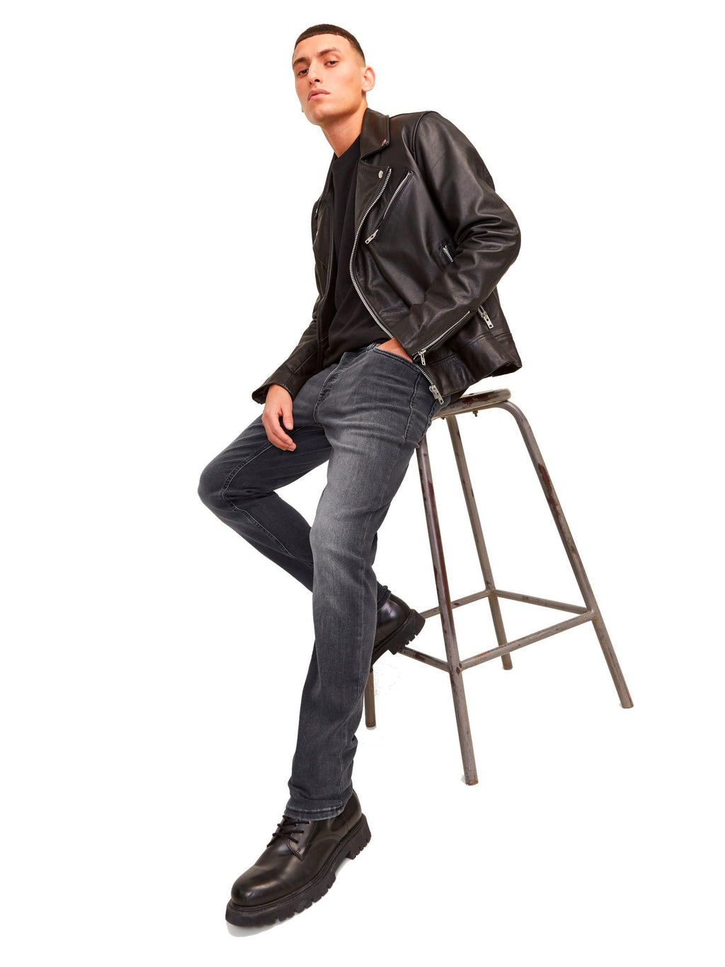 Jeans Jack & Jones Glenn Nero slim fit 12159030 /Black Denim JACK & JONES 