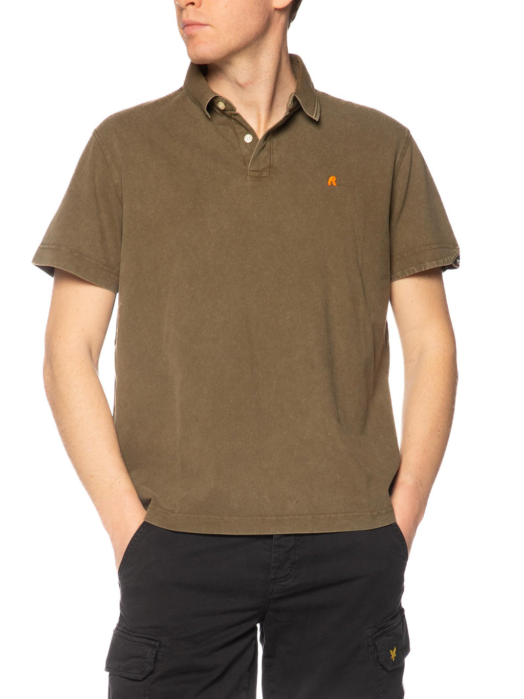 Polo Replay Verde Logo manica corta M3431A 949 REPLAY 