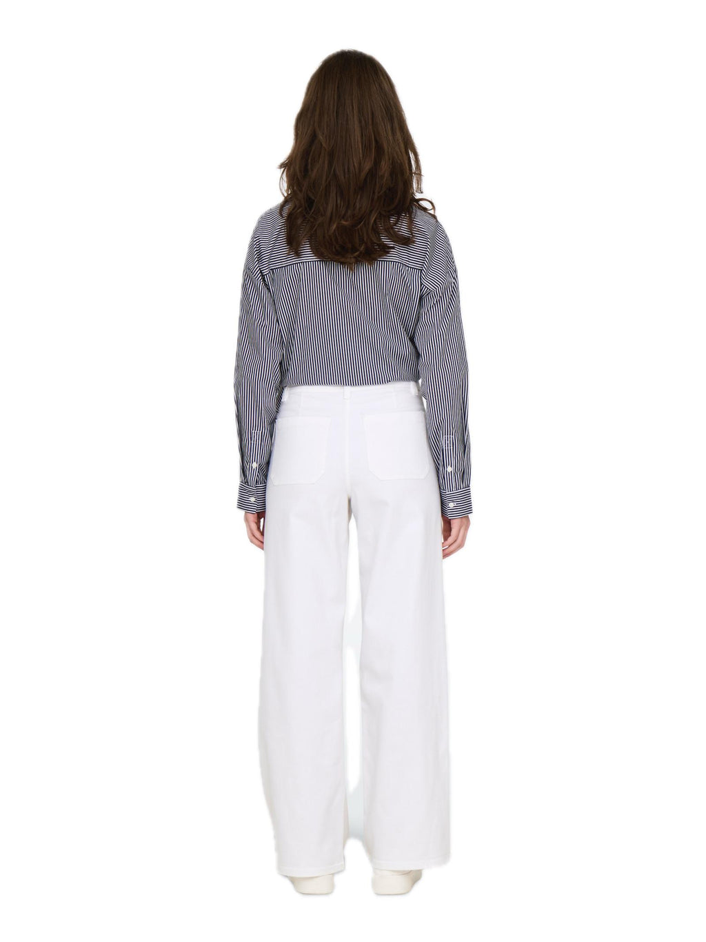 Pantalone Jacqueline De Yong Bianco Iris a zampa 15341269 /White JDY 