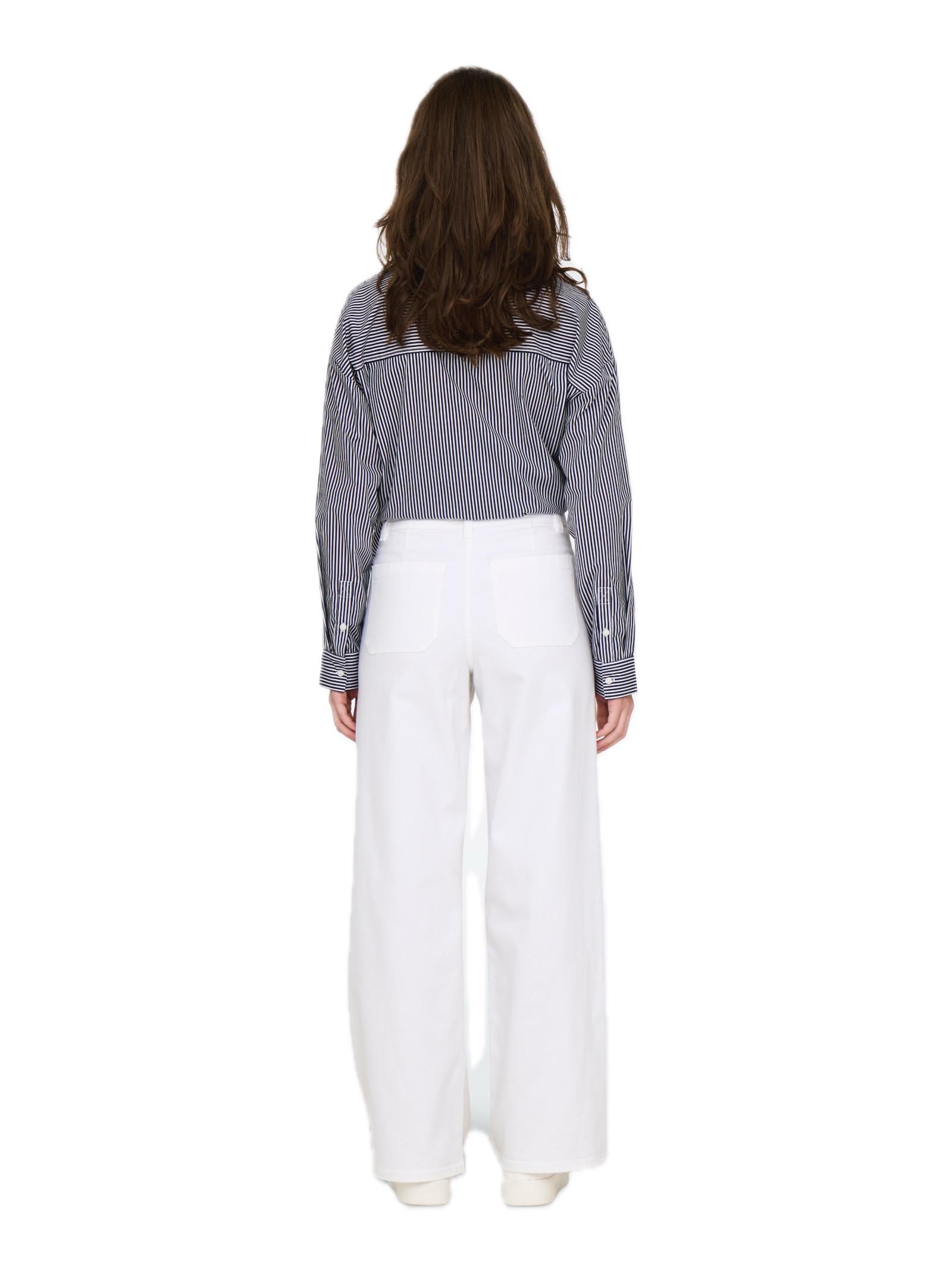 Pantalone Jacqueline De Yong Bianco Iris a zampa 15341269 /White JDY 
