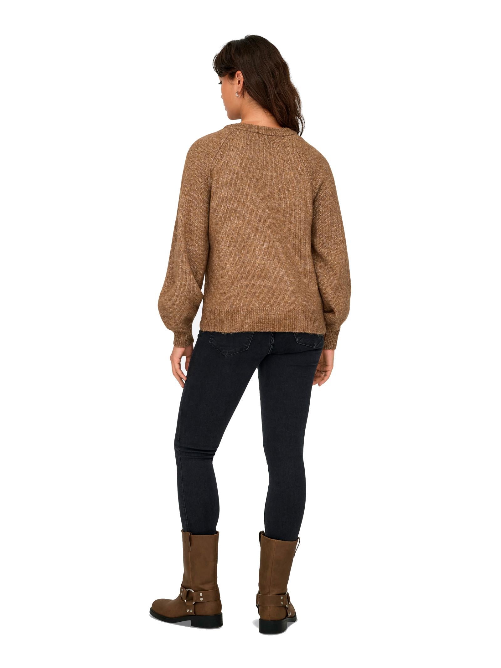 Maglia Only Lauren Nocciola bottone 15327661 /Cocoa Créme ONLY 