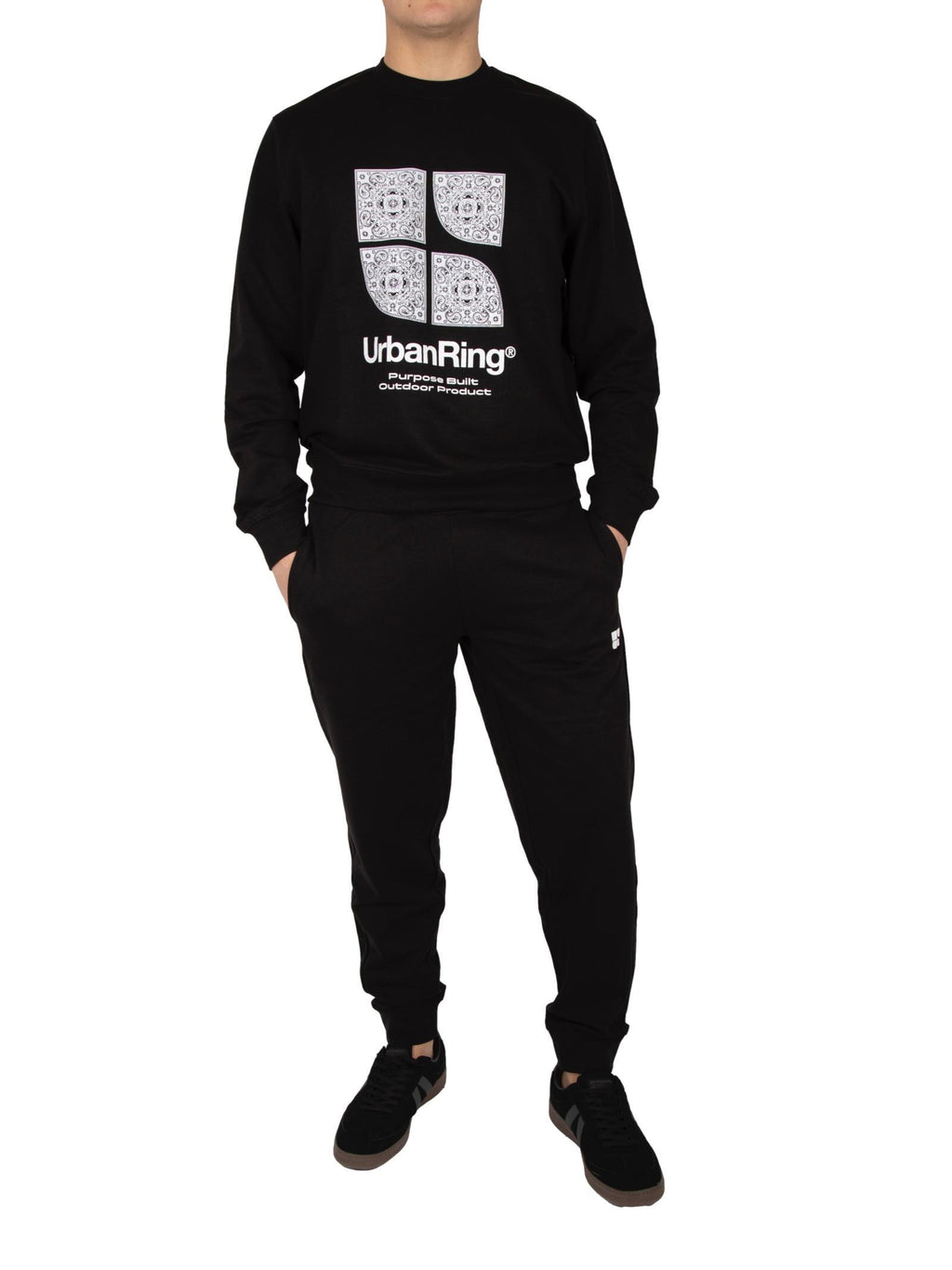 Felpa Urban Ring Stampa nera con logo UR812026 NERO URBAN RING 